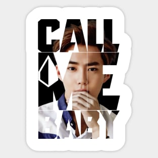 EXO Suho Call Me Baby Typography Sticker